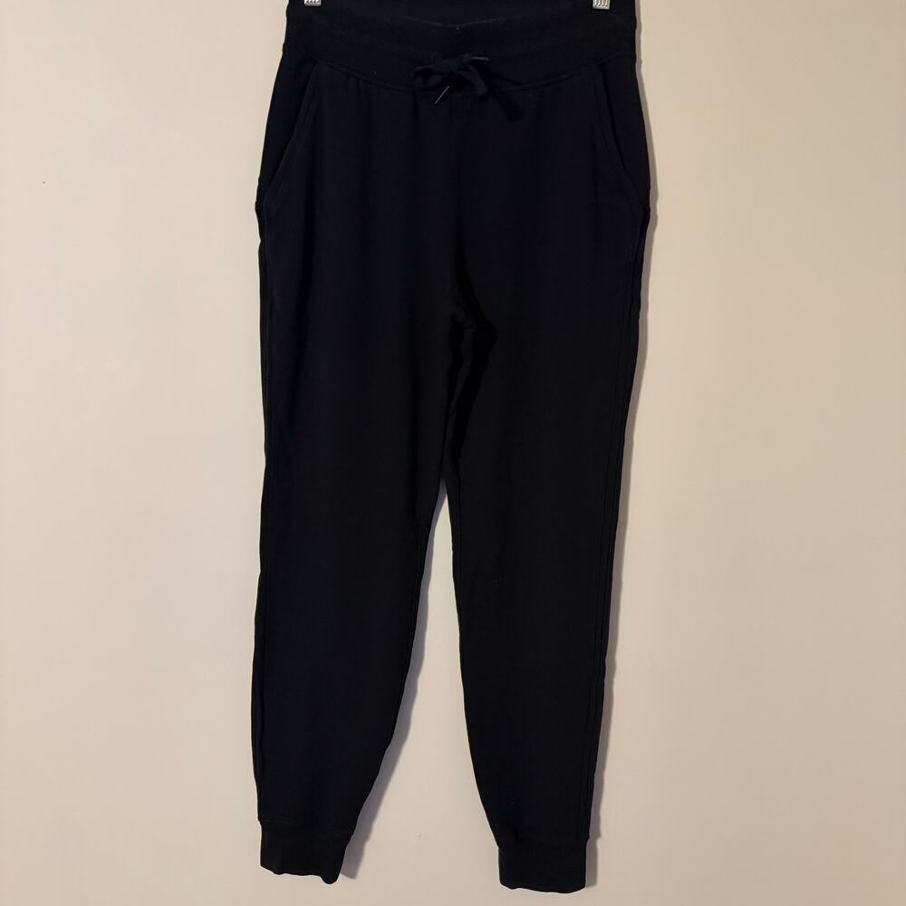 Lululemon Warm Down High Rise‎ Jogger Modal Black Stretchy Loungewear Sz 6